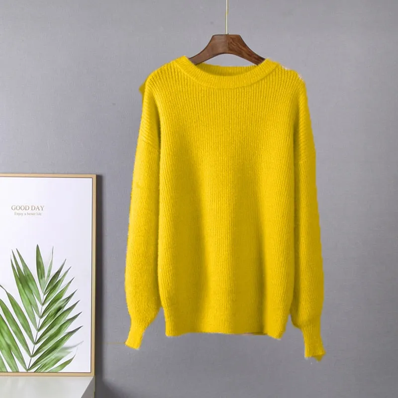 Soft Loose Knitted Cashmere Sweaters