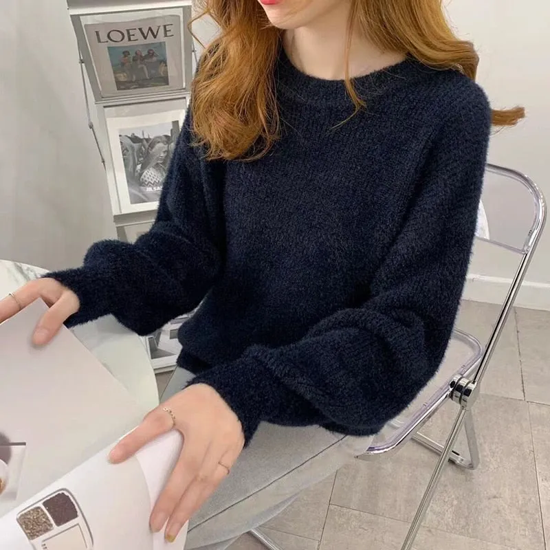 Soft Loose Knitted Cashmere Sweaters