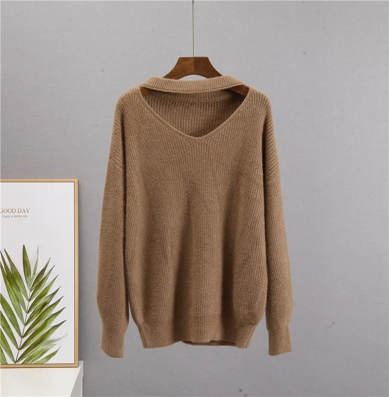 Soft Loose Knitted Cashmere Sweaters