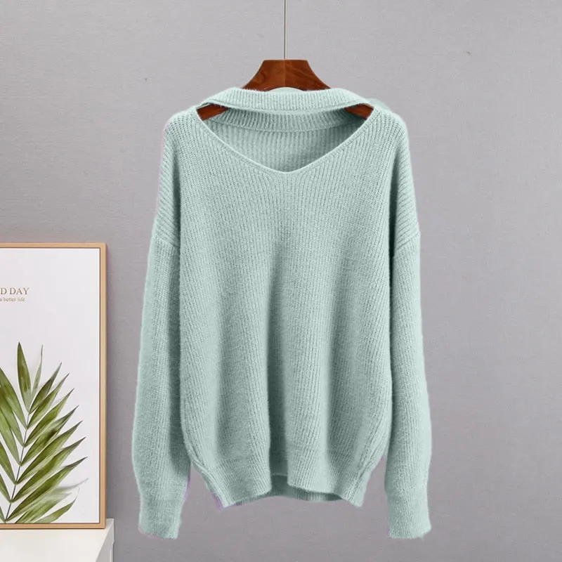 Soft Loose Knitted Cashmere Sweaters