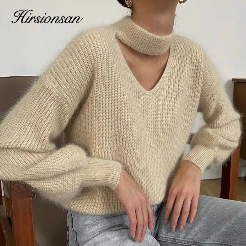 Soft Loose Knitted Cashmere Sweaters