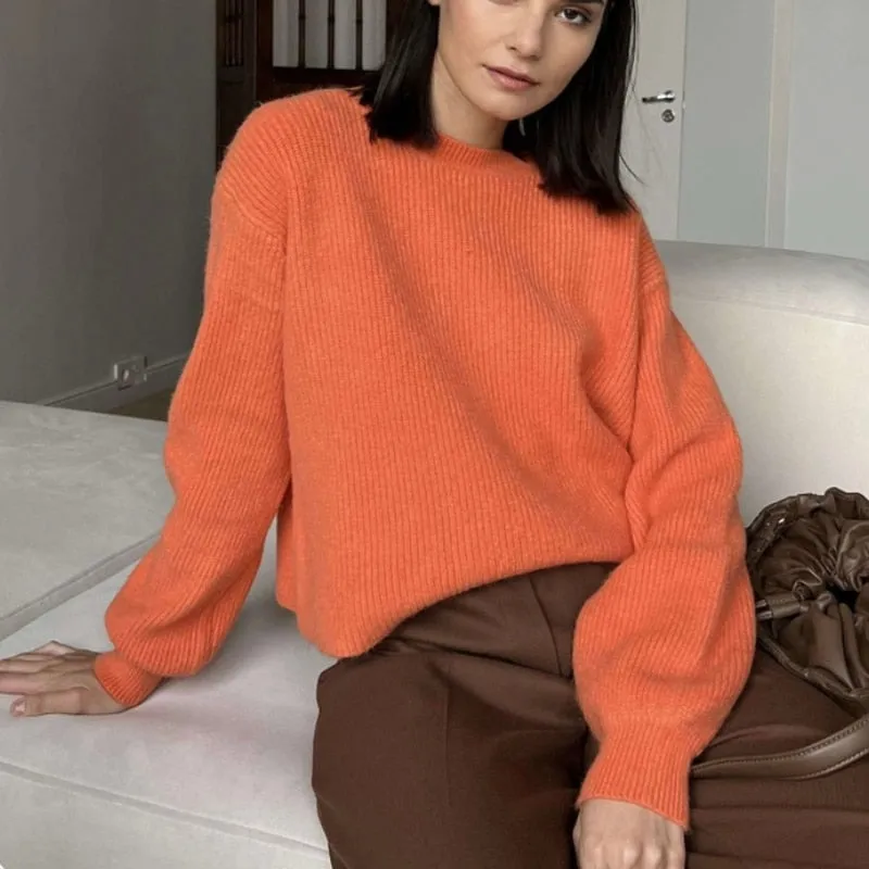 Soft Loose Knitted Cashmere Sweaters