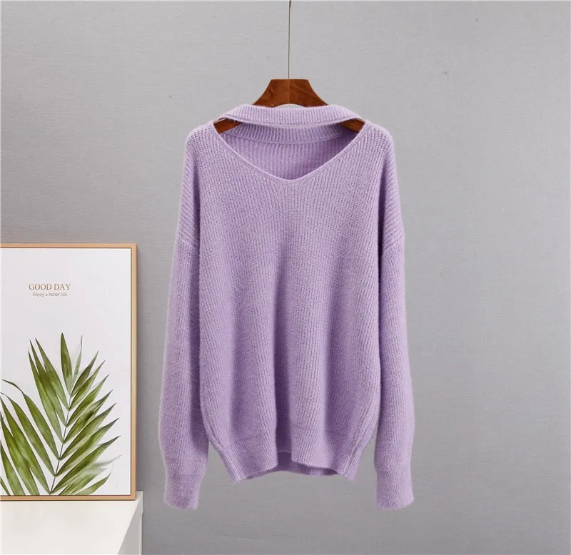 Soft Loose Knitted Cashmere Sweaters