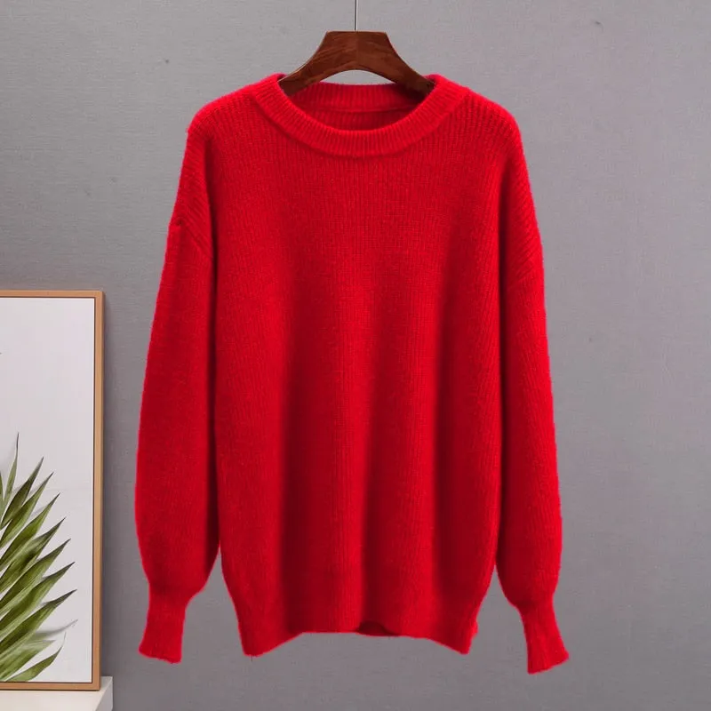 Soft Loose Knitted Cashmere Sweaters