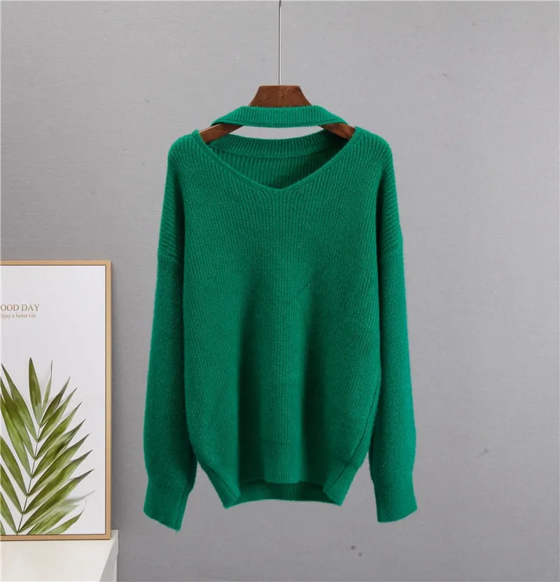 Soft Loose Knitted Cashmere Sweaters