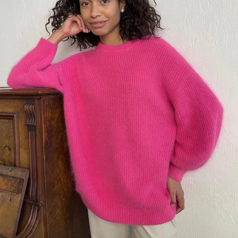 Soft Loose Knitted Cashmere Sweaters