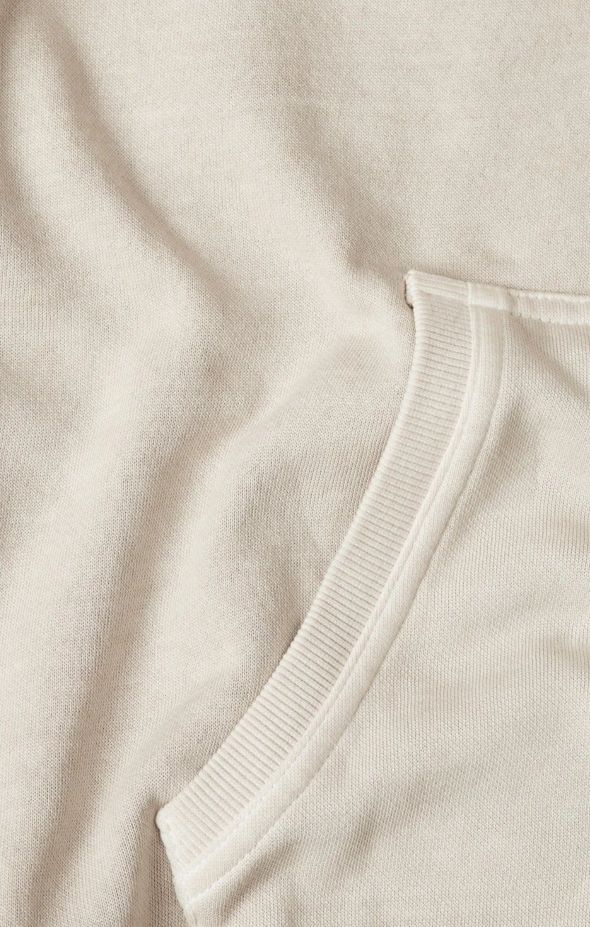 Taupe Solid Garment Washed Hoodie