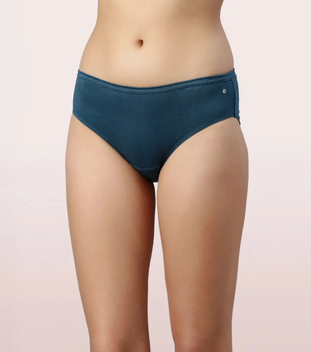 The Cotton Classic Hipster Panty | Antimicrobial And Stain Release Finish | 100% Cotton -Pack Of 3-Assorted Pack-Color and Print May Vary