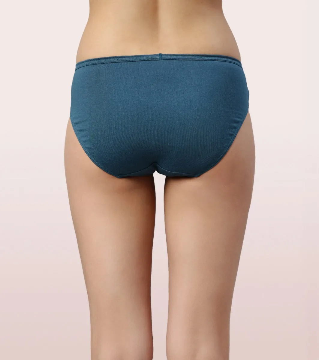 The Cotton Classic Hipster Panty | Antimicrobial And Stain Release Finish | 100% Cotton -Pack Of 3-Assorted Pack-Color and Print May Vary
