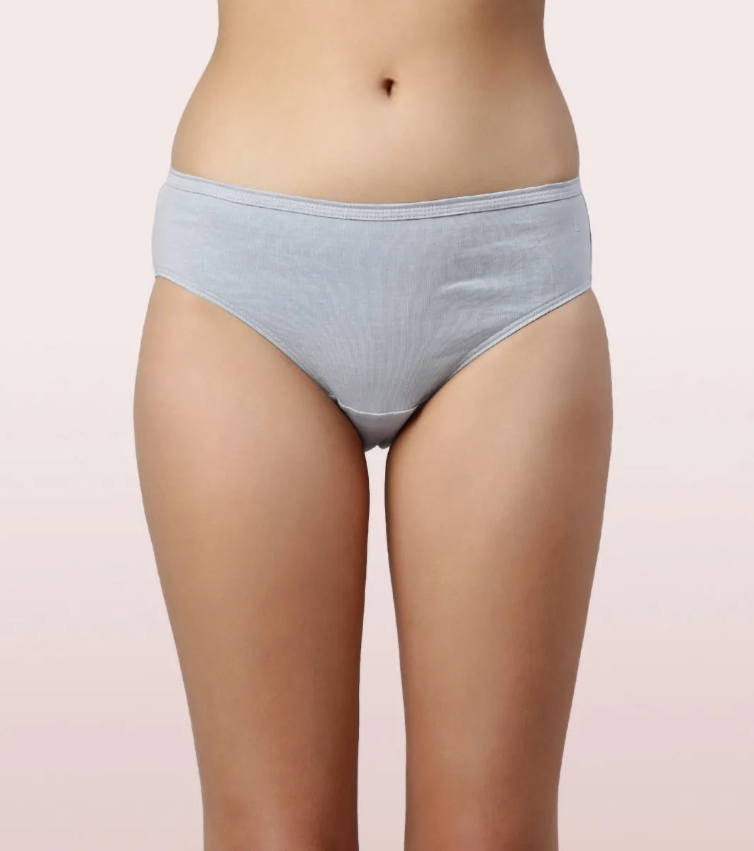 The Cotton Classic Hipster Panty | Antimicrobial And Stain Release Finish | 100% Cotton -Pack Of 3-Assorted Pack-Color and Print May Vary