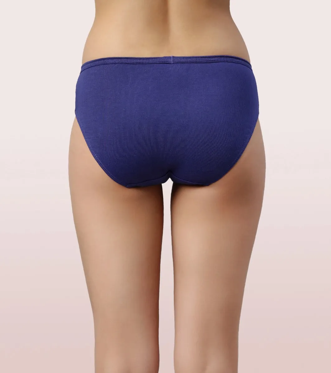 The Cotton Classic Hipster Panty | Antimicrobial And Stain Release Finish | 100% Cotton -Pack Of 3-Assorted Pack-Color and Print May Vary