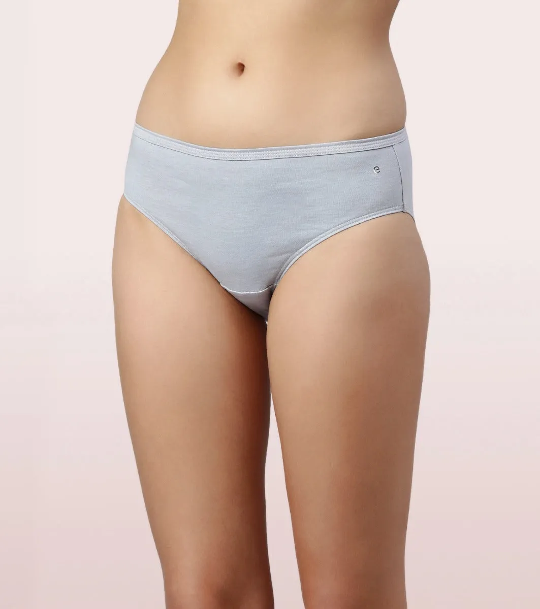 The Cotton Classic Hipster Panty | Antimicrobial And Stain Release Finish | 100% Cotton -Pack Of 3-Assorted Pack-Color and Print May Vary