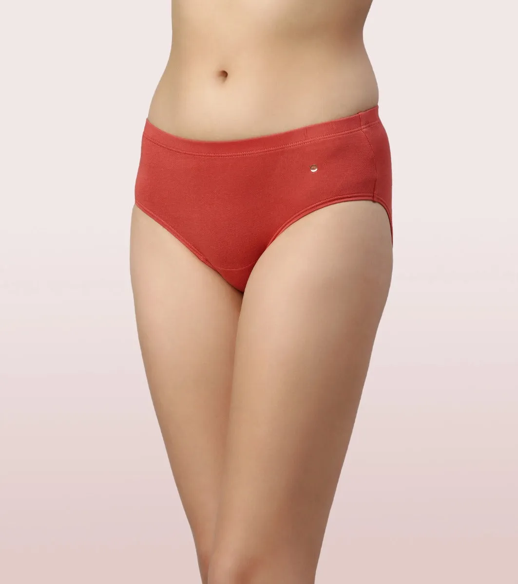 The Stretch Cotton Hipster Panty | Antimicrobial And Stain Release Finish | Cotton Spandex -Pack Of 3-Colors And Print May Vary