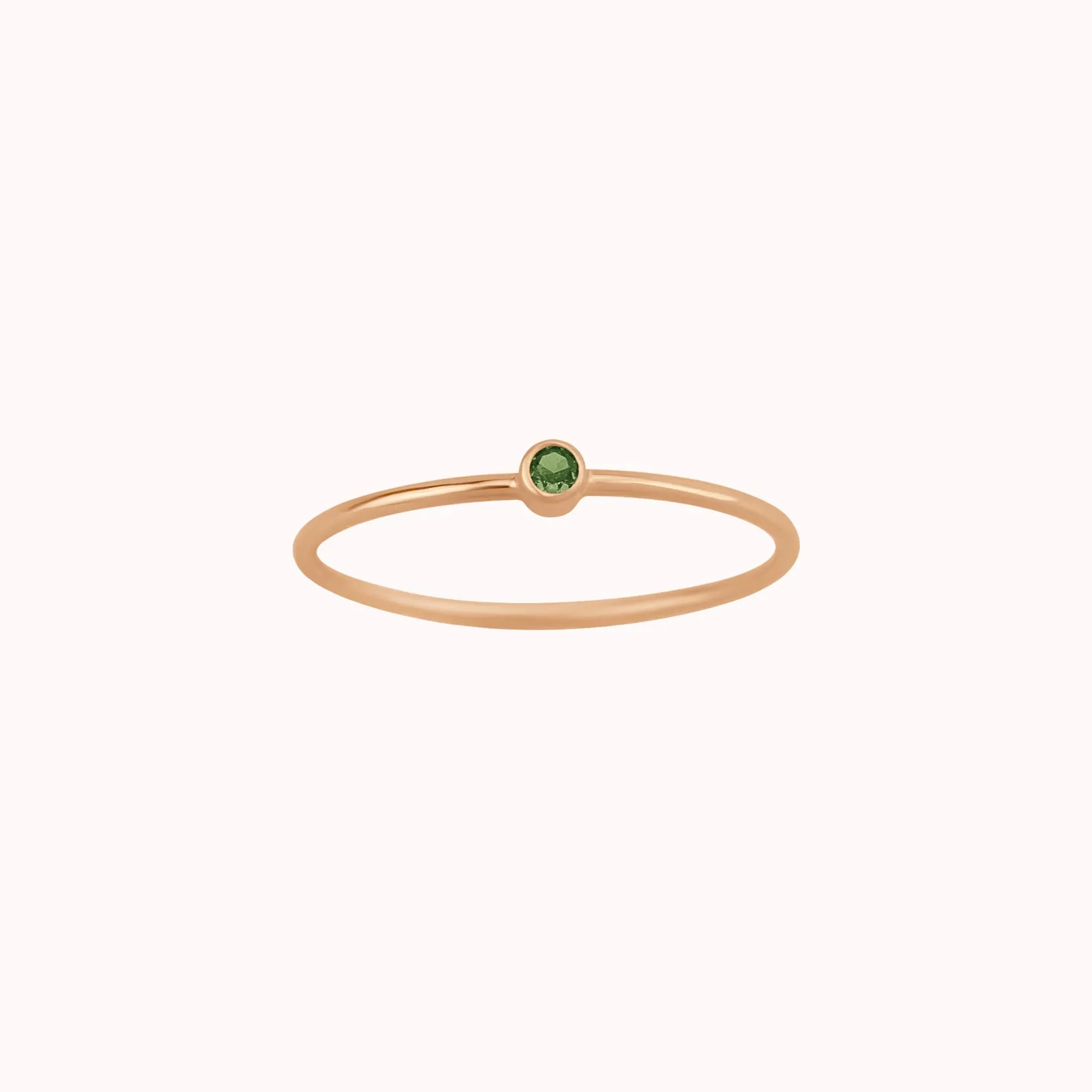 Tiny August Birthstone Ring ∙ Peridot
