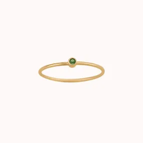 Tiny August Birthstone Ring ∙ Peridot