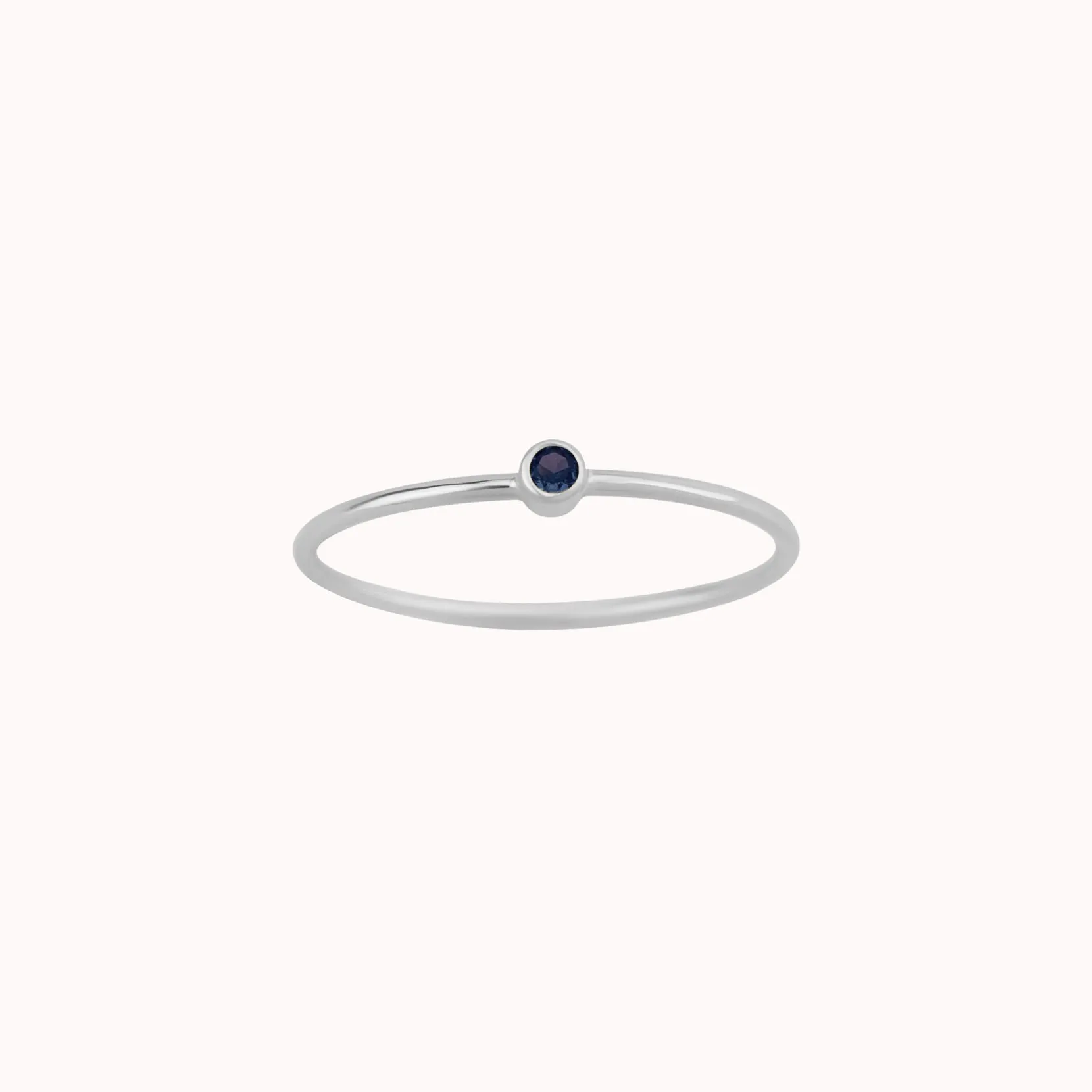 Tiny September Birthstone Ring ∙ Sapphire