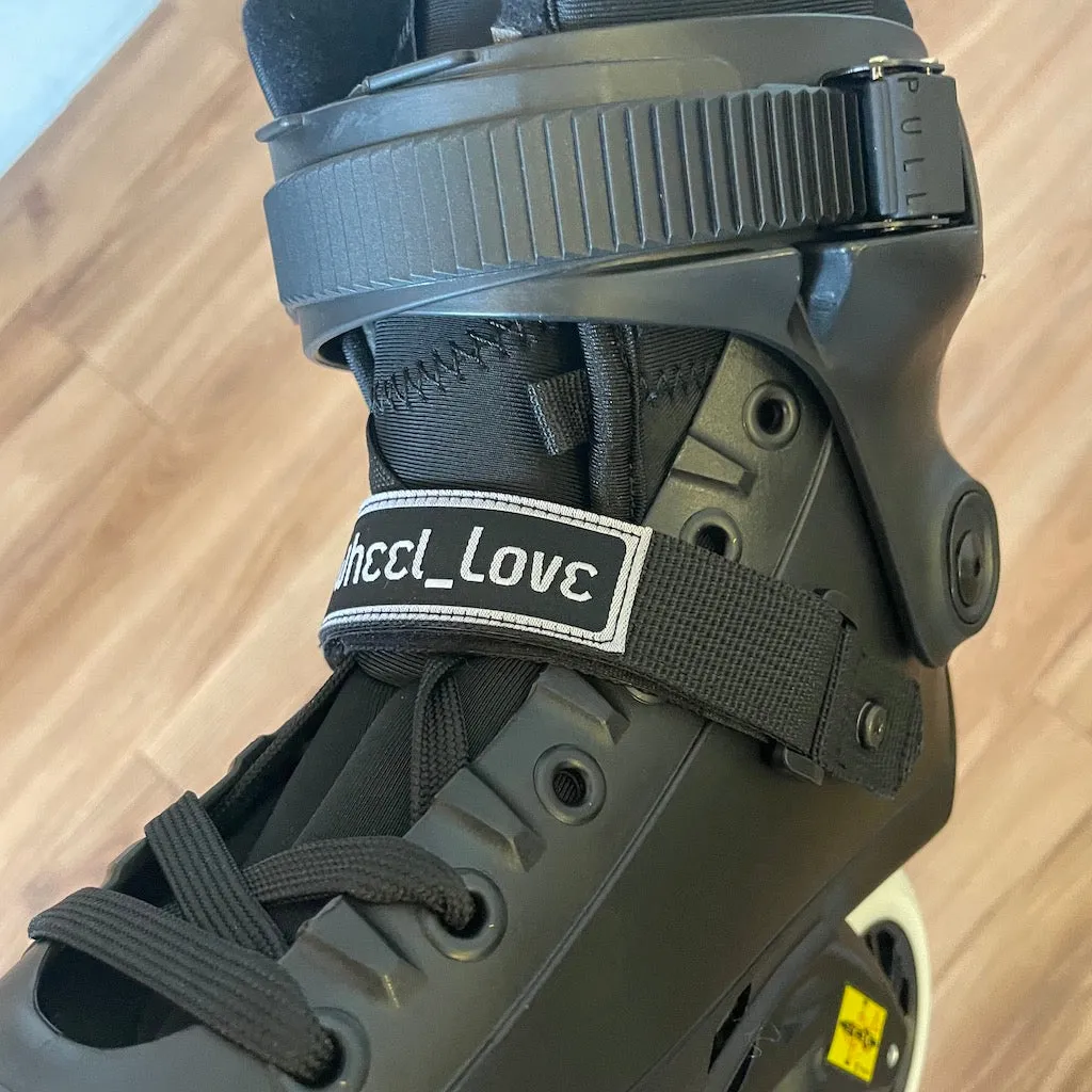 WHEEL LOVE - Orange Inline Skate Cuff / 45 Degree Straps