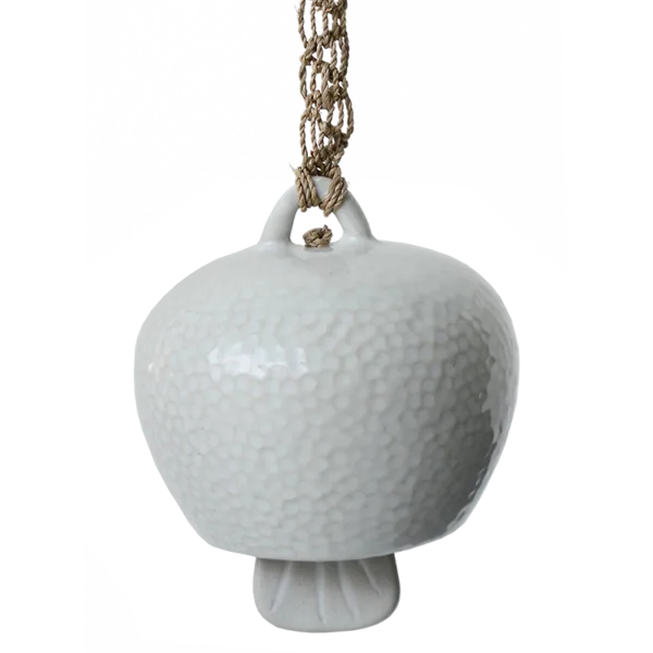 White Ceramic Bell - SALE HOMEWARES