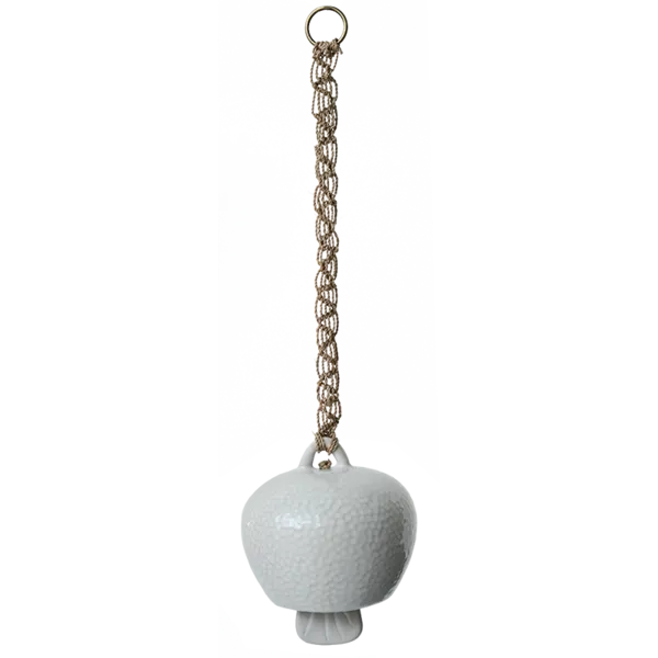White Ceramic Bell - SALE HOMEWARES