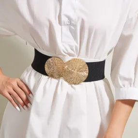 Whoelsale Alloy Waistband Suit with Elastic Waistband and Wide Waistband Closure