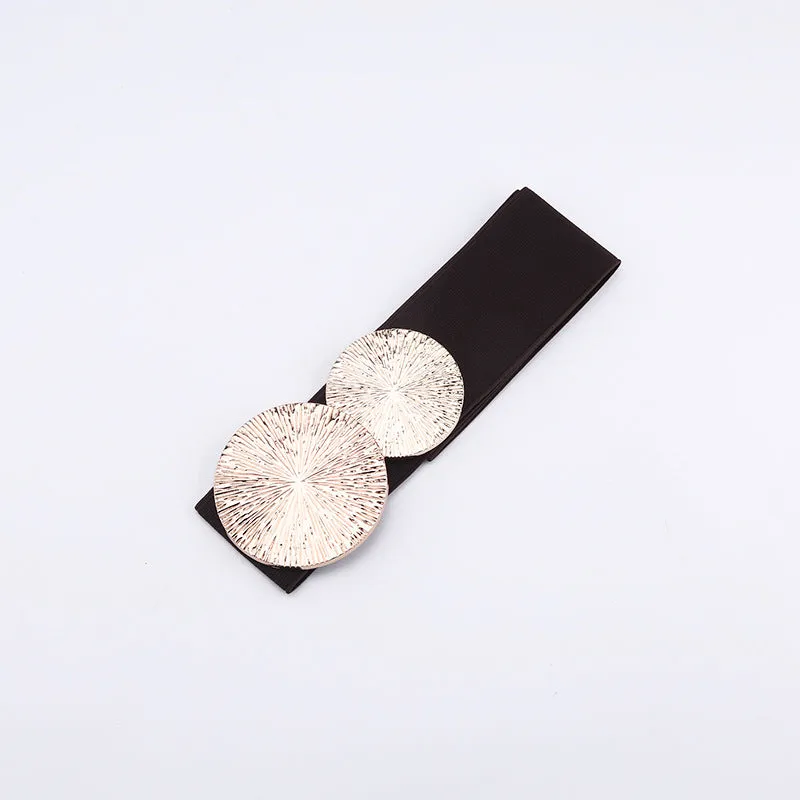 Whoelsale Alloy Waistband Suit with Elastic Waistband and Wide Waistband Closure
