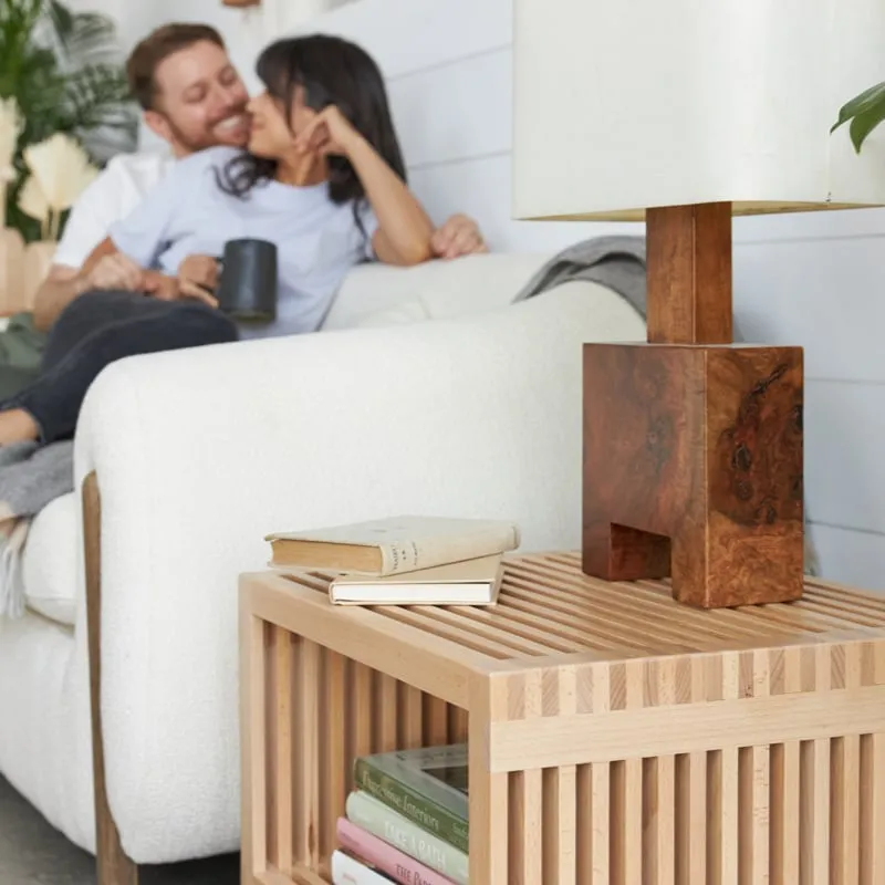 Zero Waste Slatted Side Table
